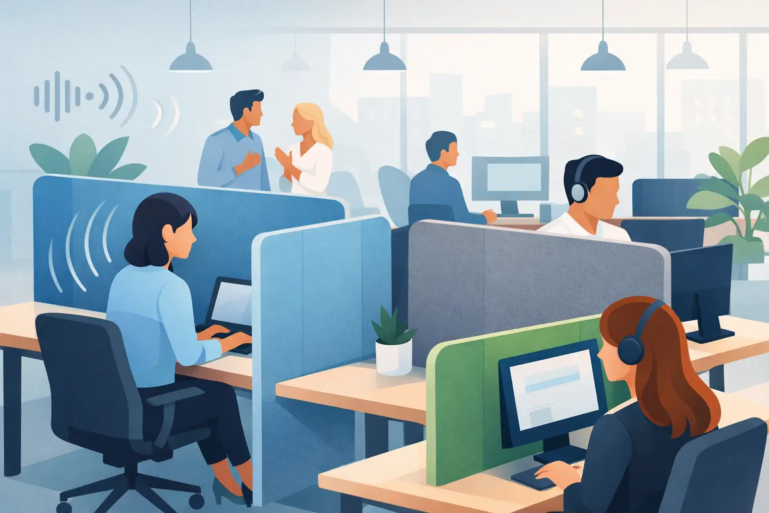 Acoustic Screen Effectiveness in Open Offices