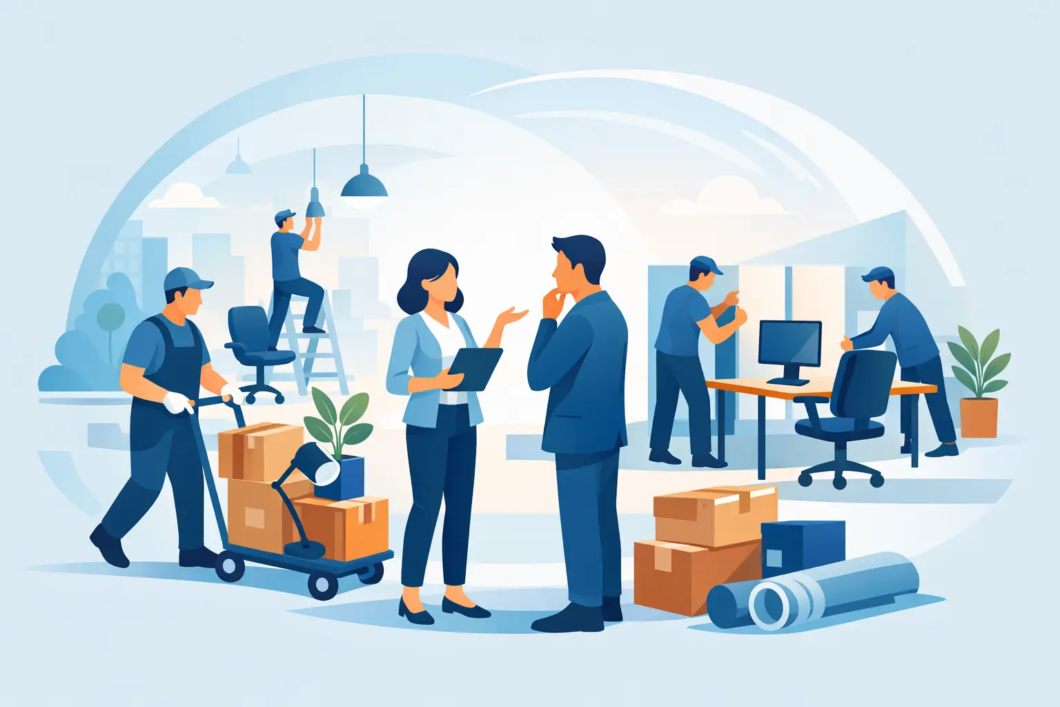 Workspace Reconfiguration Services That Keep Work Moving